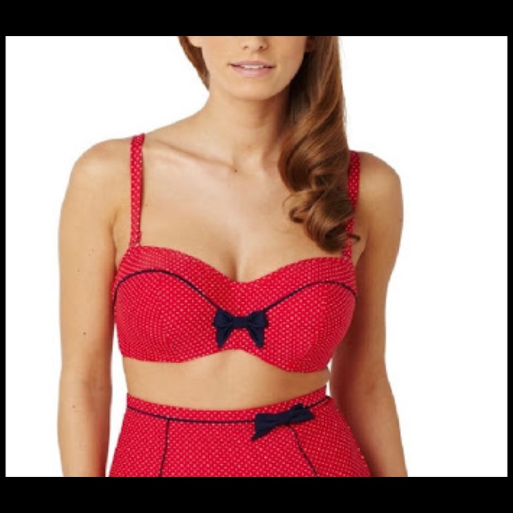 Panache red bikini top - worn twice